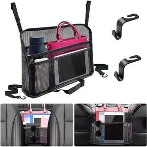 Car Purse Holder, Car Net Pocket handbag Barrier of Back Seat